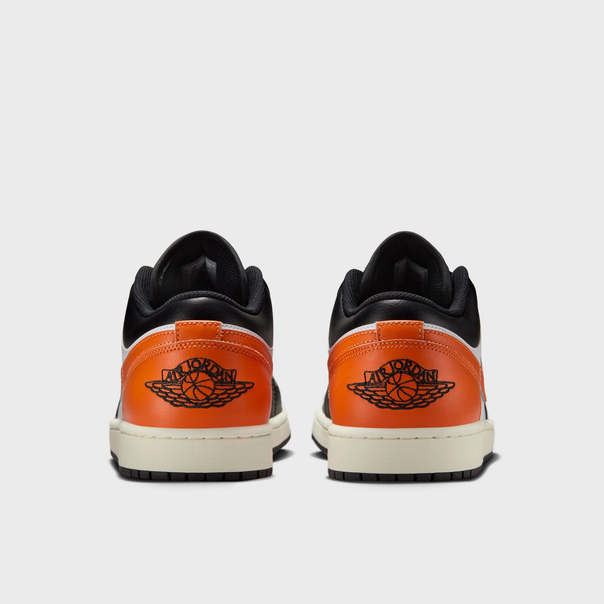 Jordan 1 Low Black / Starfish - White - Sail Playground Ready Fit