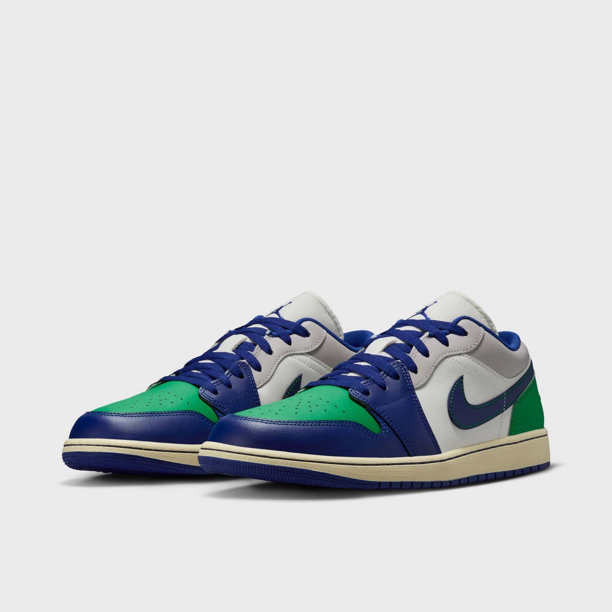 Carbon Fiber Torsion Resistant Chassis Jordan 1 Low Sail / Deep Royal Blue - Stadium Green