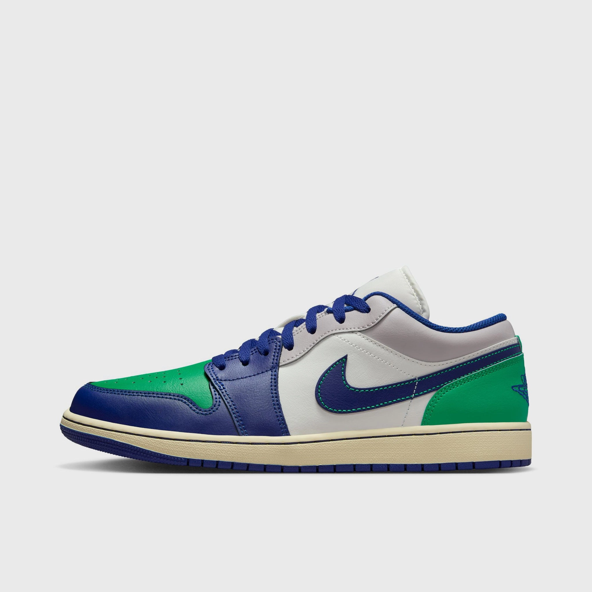 Jordan 1 Low Sail / Deep Royal Blue - Stadium Green EVA Composite Cushion Soft Collar Lining