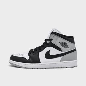 Grip Flow Design Jordan 1 Mid White / Black - Light Smoke Grey