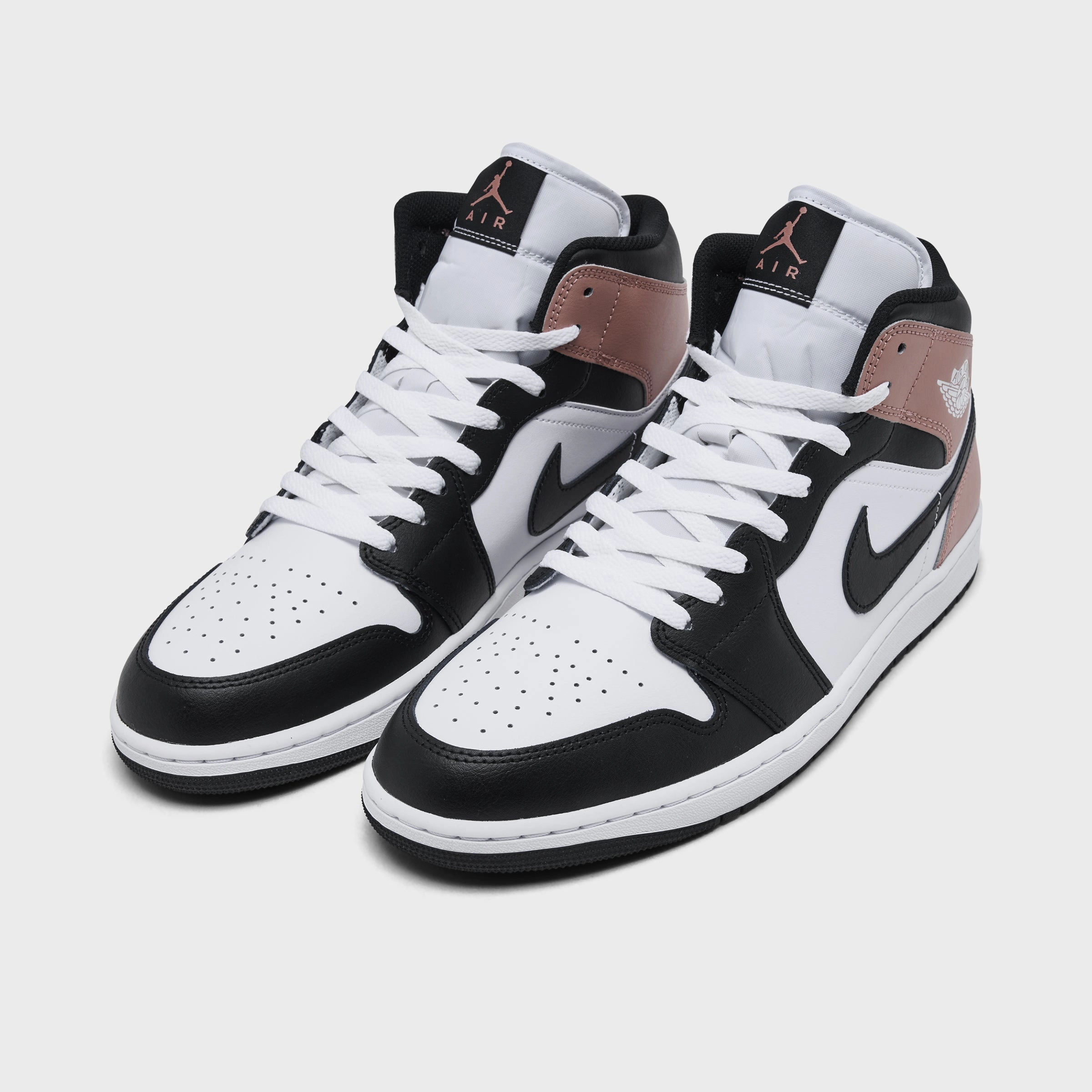Grip Jump Jordan 1 Mid White / Black - Rust Pink