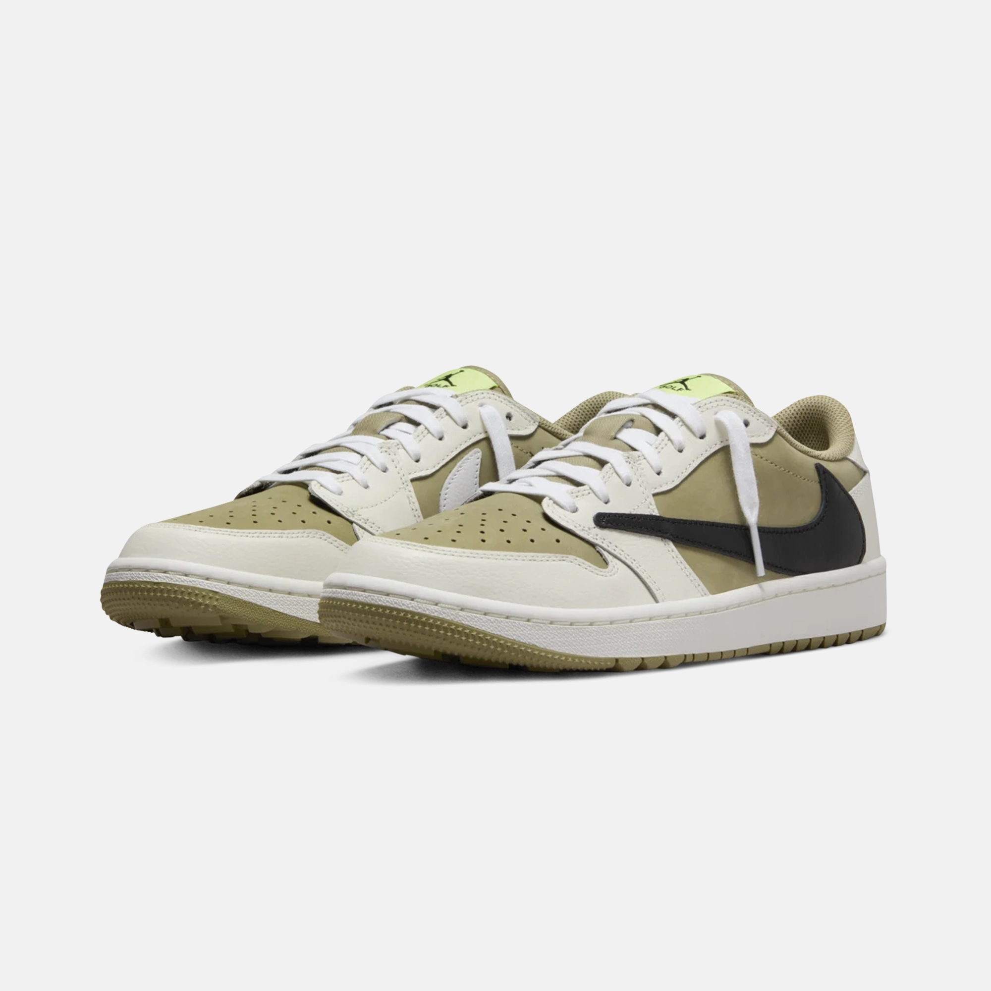 Foot Vent JORDAN 1 RETRO LOW GOLF TRAVIS SCOTT NEUTRAL OLIVE