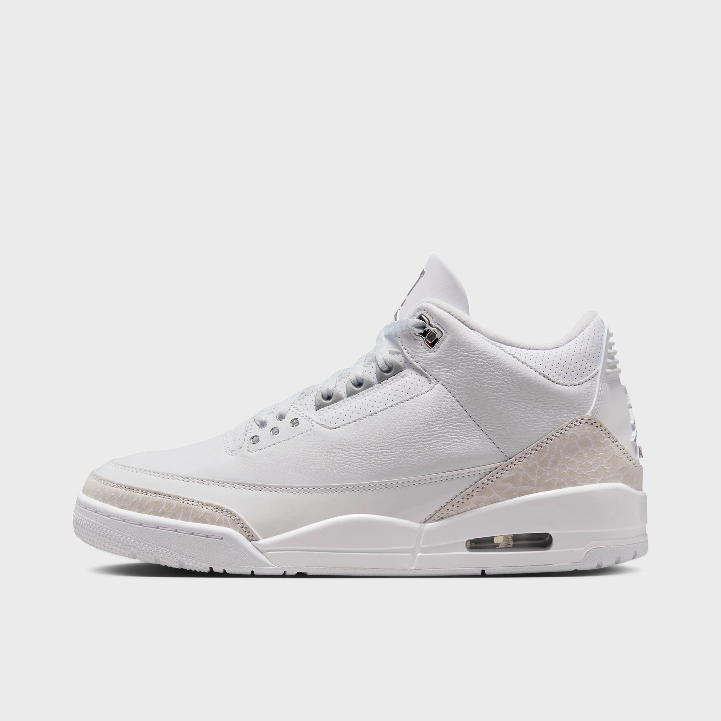 energy returning Comfortable Collar Jordan 3 Retro White / Metallic Silver - White