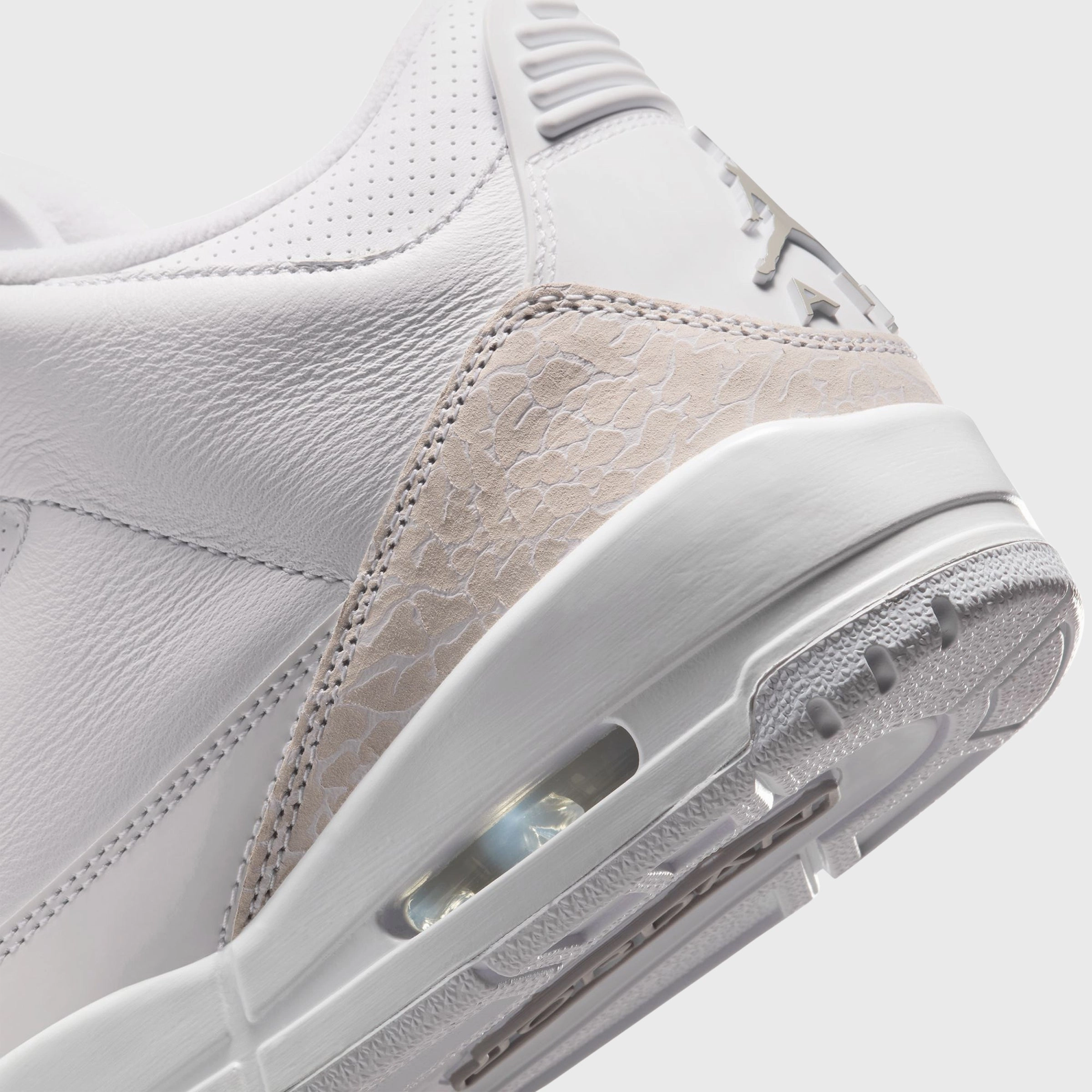 Wide Base Pressure Distribution Pads Jordan 3 Retro White / Metallic Silver - White