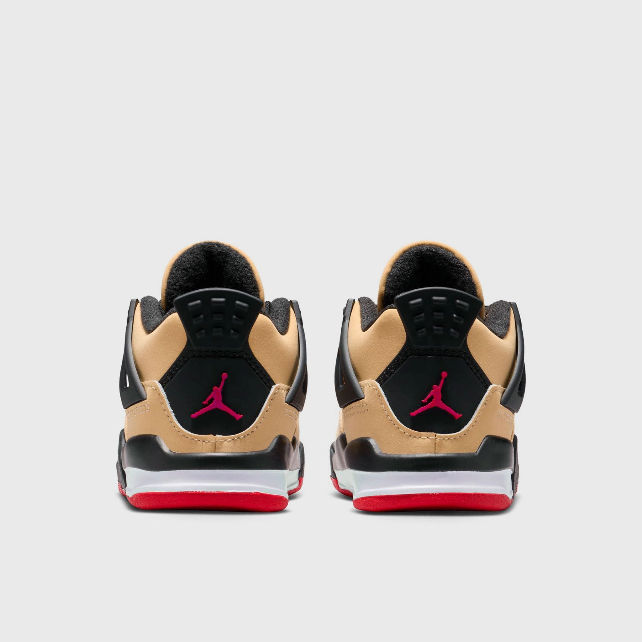Jordan 4 Retro TD Fire Red / Starfish - Sesame Microfiber Lining Material Winning Edge