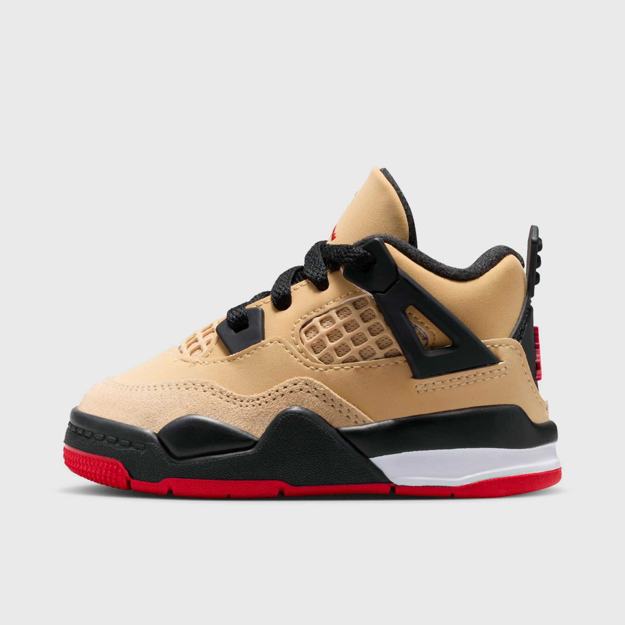 NonSlip Jordan 4 Retro TD Fire Red / Starfish - Sesame
