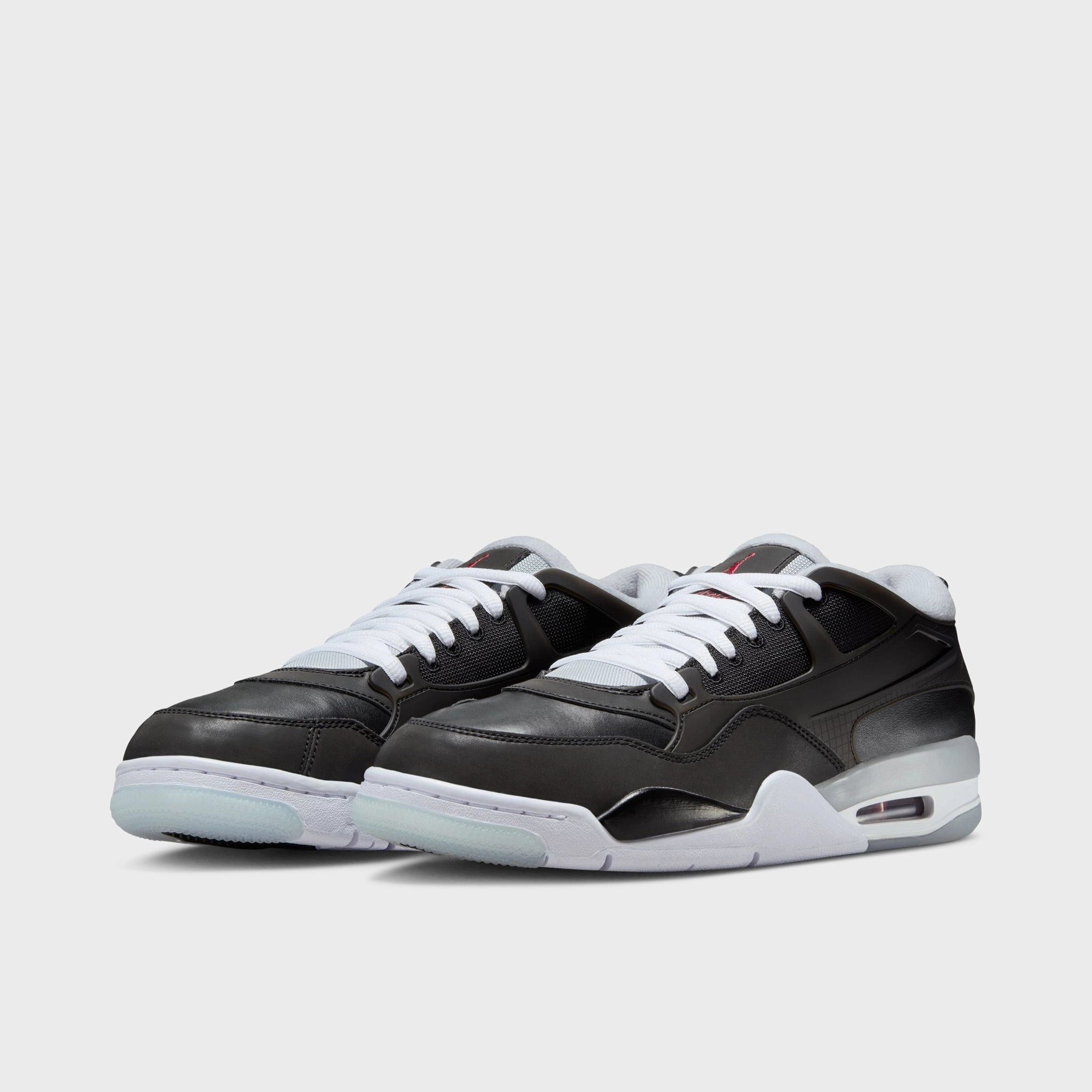 Jordan 4 RM PRM Black / Fire Red - Wolf Grey Reinforced Lateral Support