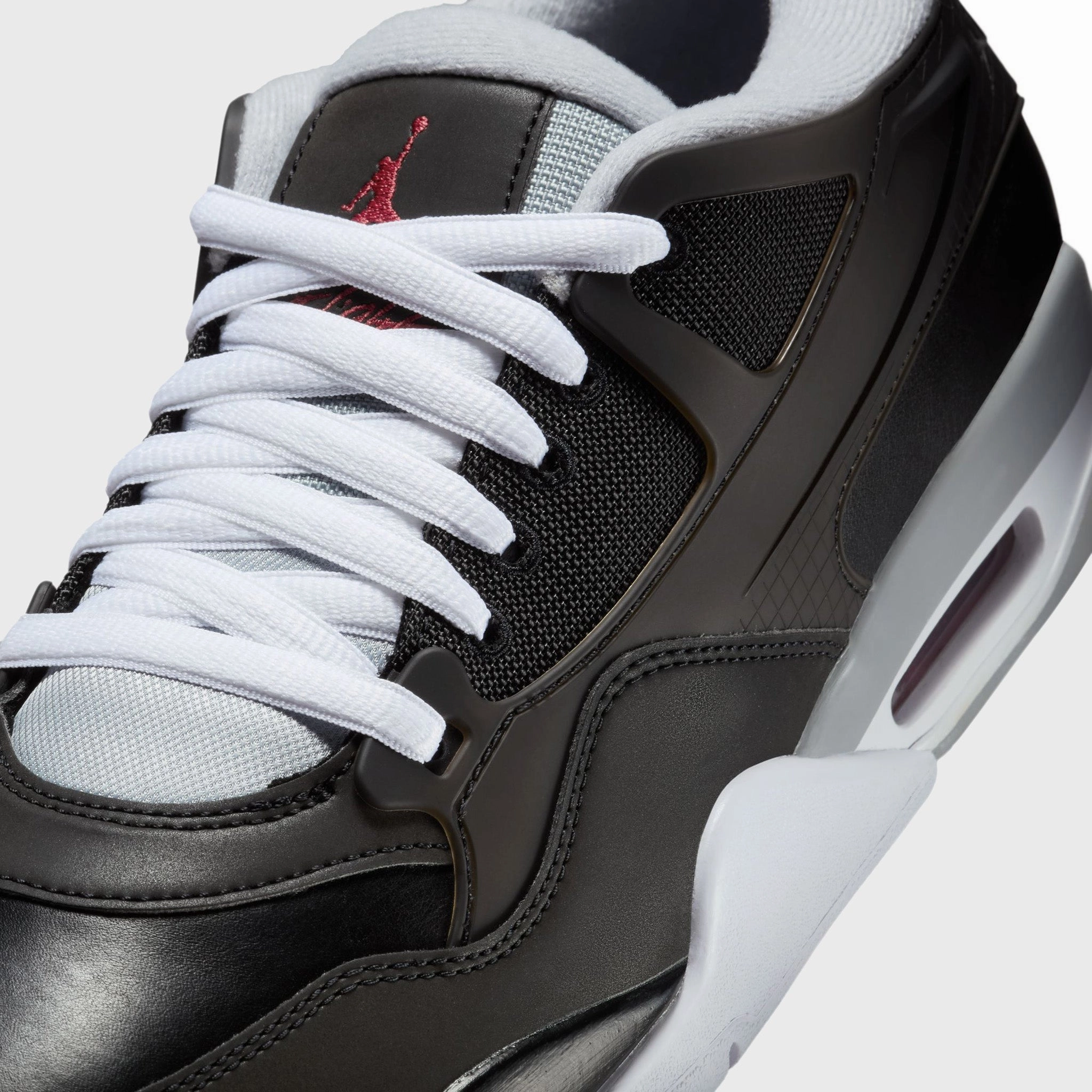 Jump Boost Jordan 4 RM PRM Black / Fire Red - Wolf Grey