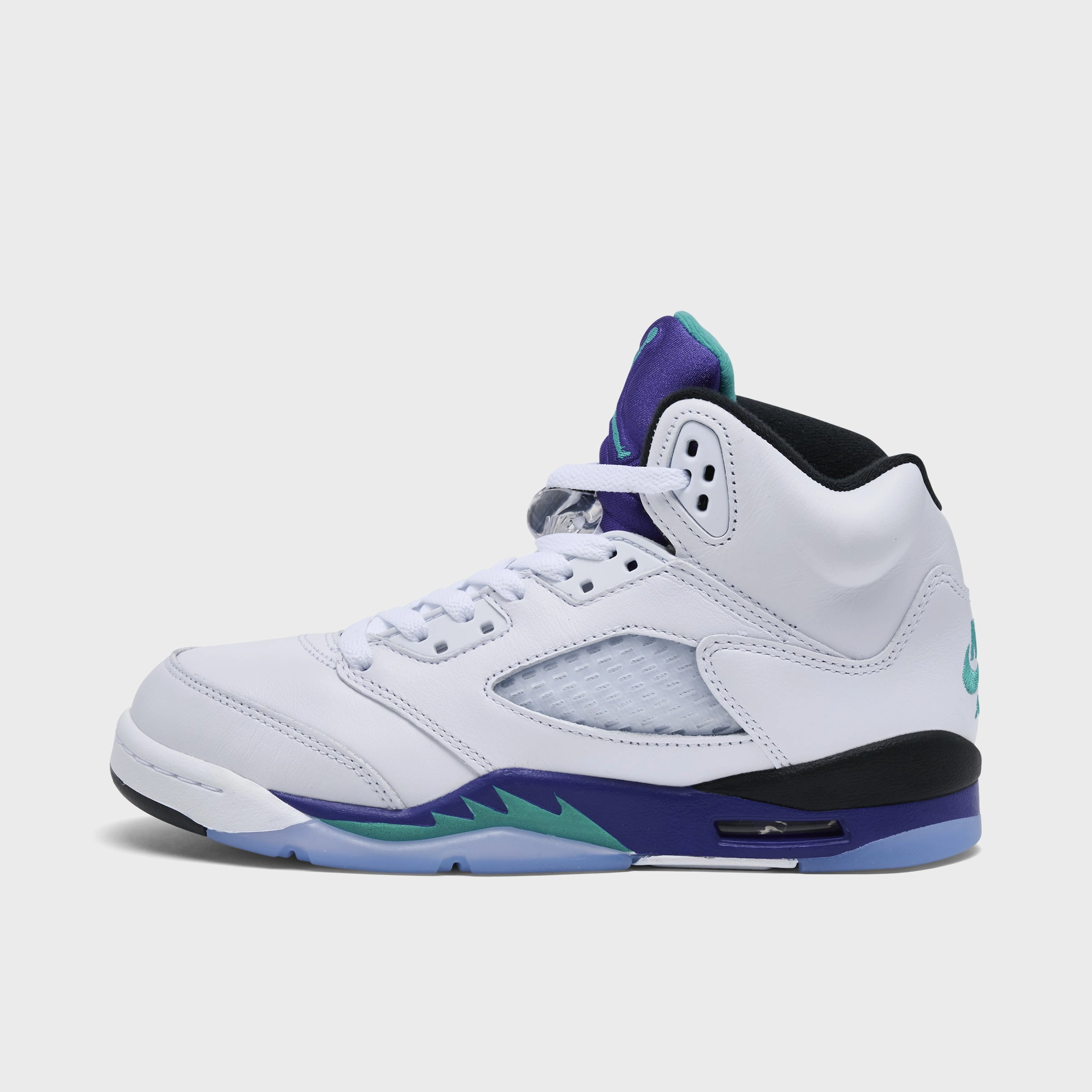 Jordan 5 Retro OG GS White / New Emerald - Grape Ice Sweatproof Metatarsal Support