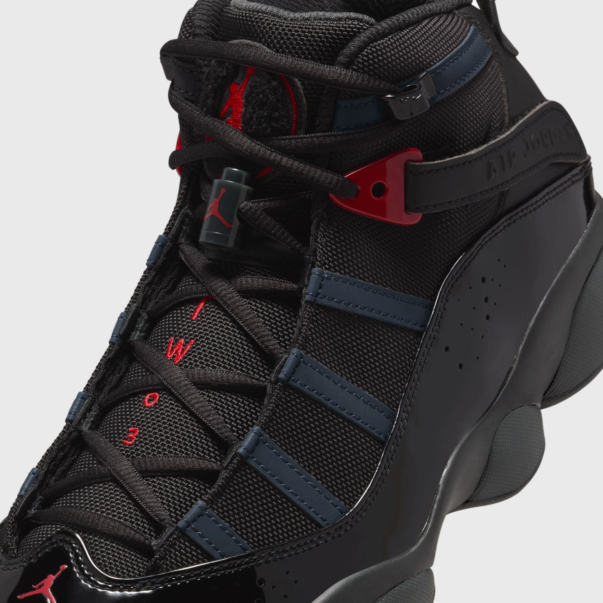 Speed Move Jordan 6 Rings Black / Fire Red - Anthracite