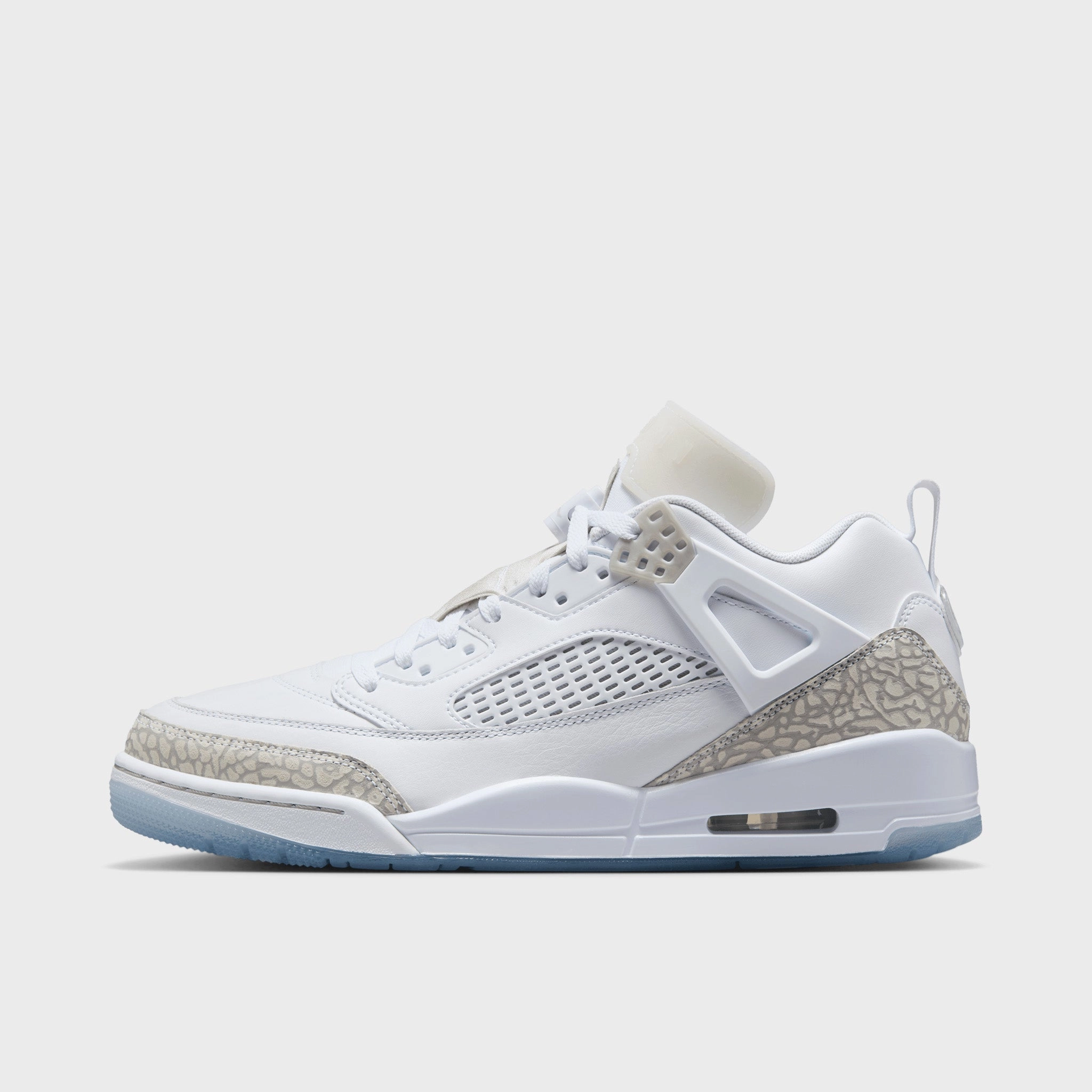 Jordan Spizike Low White / Neutral Grey - Metallic Silver Comfort Insole