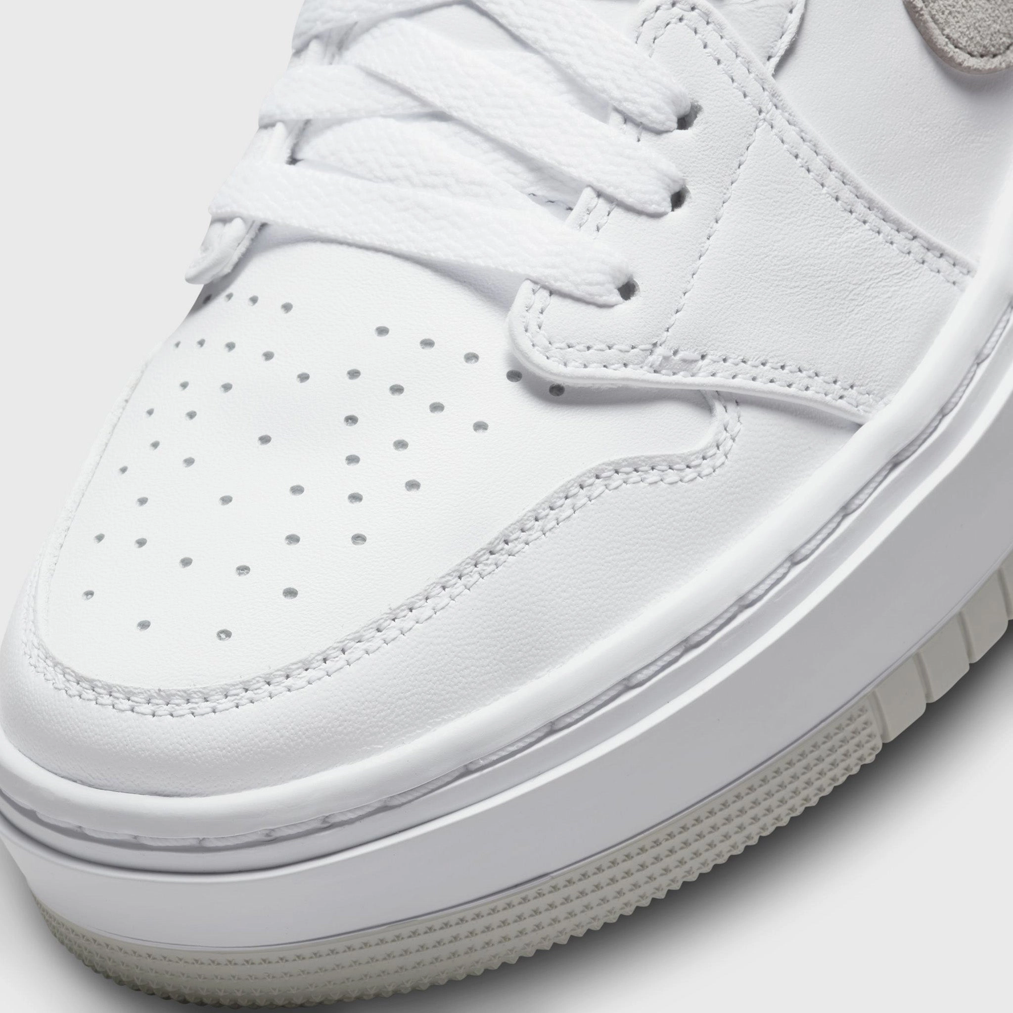 Customizable Cold resistant Jordan Women's 1 Elevate Low White / Neutral Grey - White