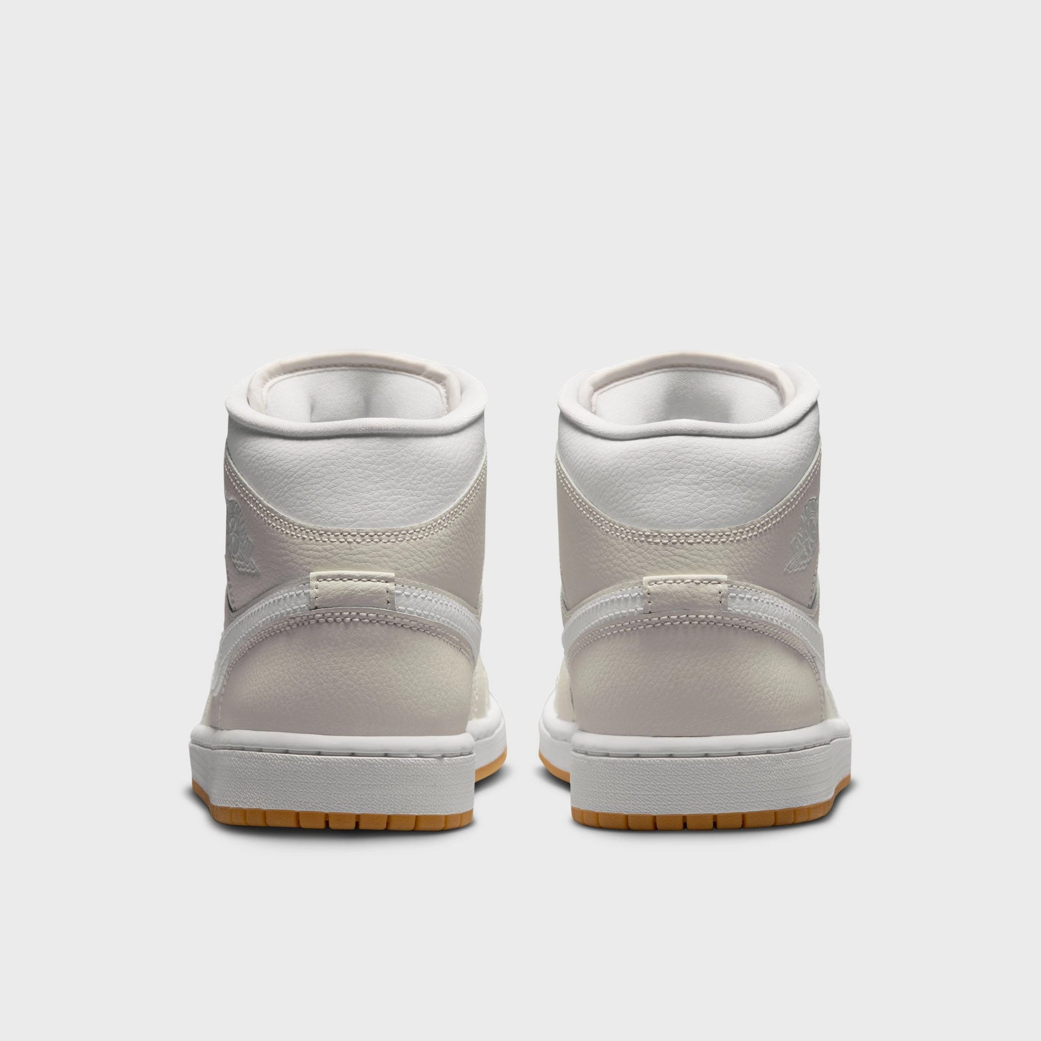 Jordan Women's 1 Mid Phantom / White - Gum Comfortable buckles