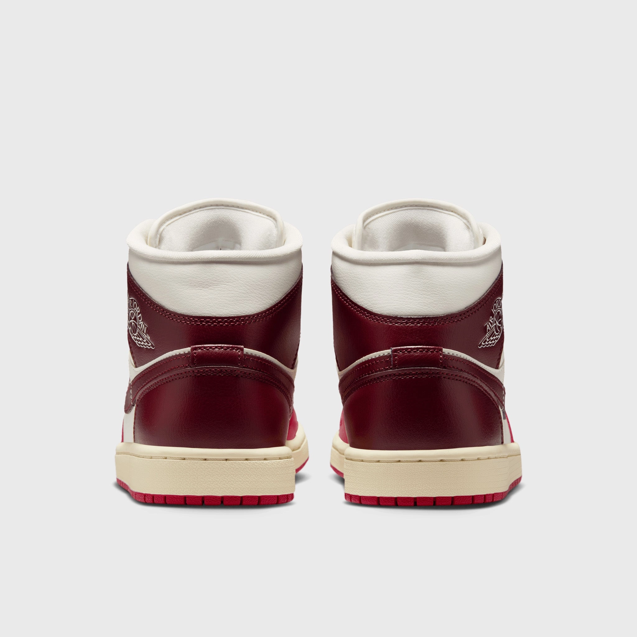 Jordan Women's 1 Mid Sail / Dark Team Red - Mystic Hibiscus Comfort Sockliner