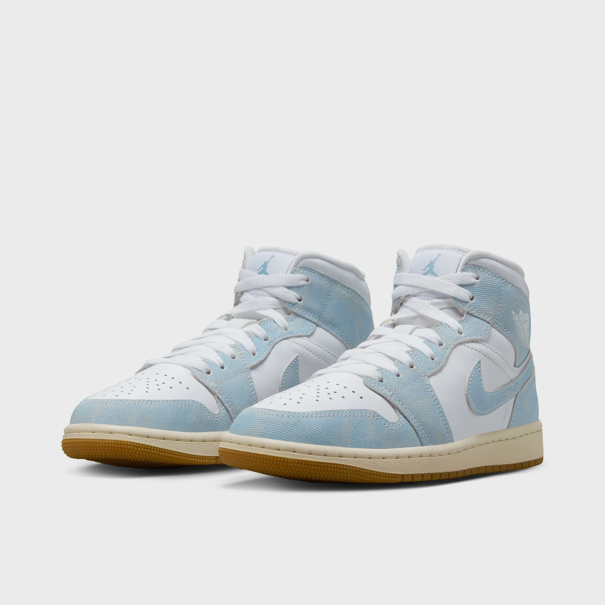 All Season Wear Comfortable fasteners Jordan Women's 1 Mid SE White / Worn Blue - Sail