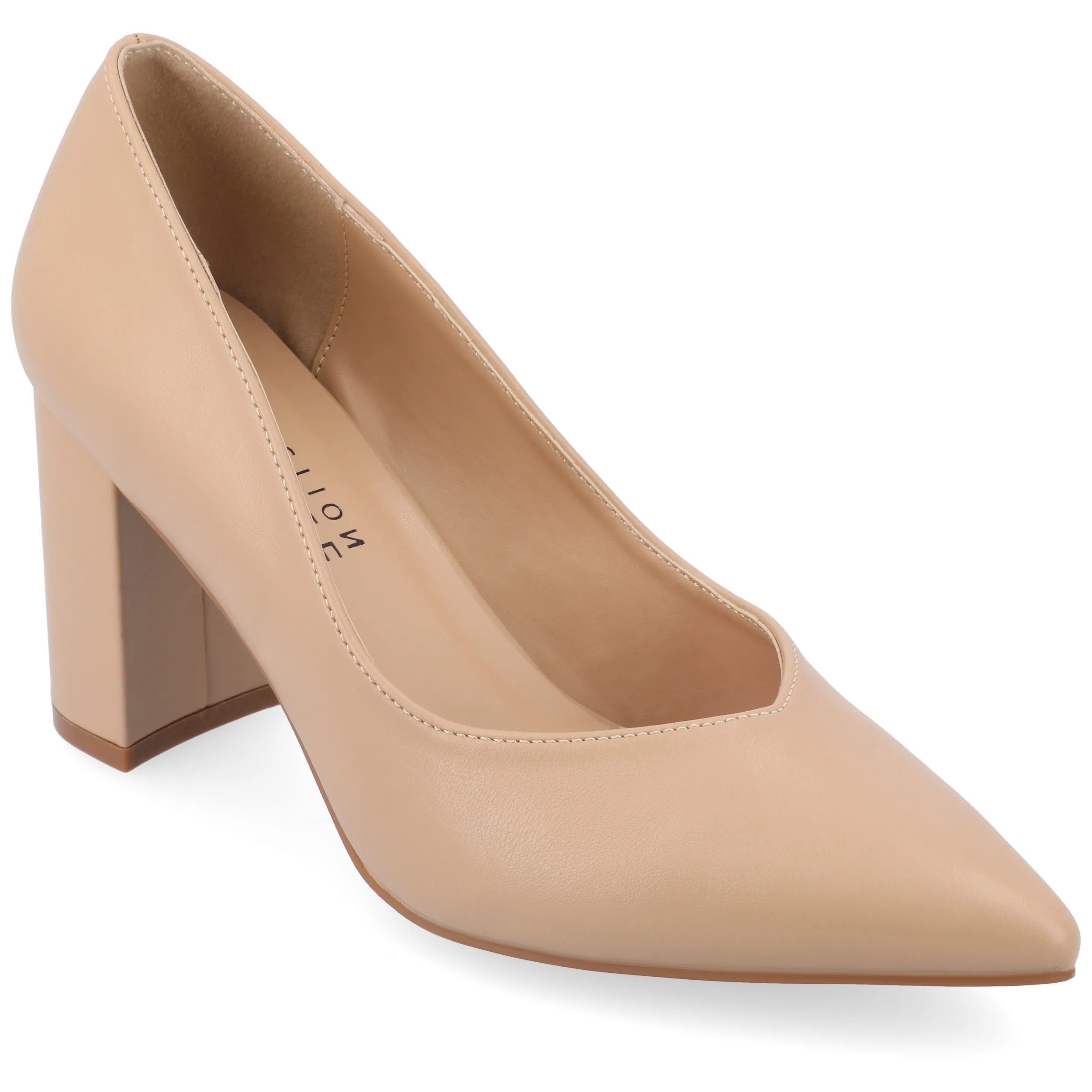 Journee Collection Women's SuperNatural Tru Comfort Foam SIMONNE Pumps Cool Shades Sleek Shape