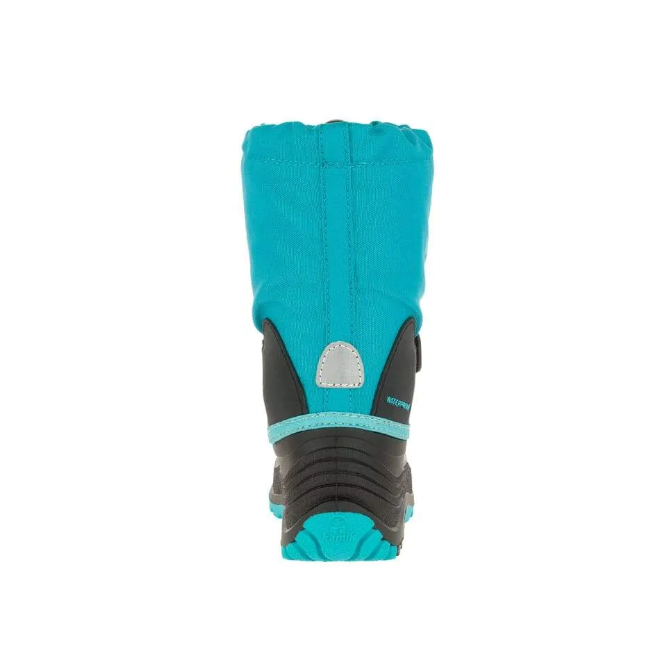 Rugged Built Snowy Path Kamik Teal Waterbug Boot