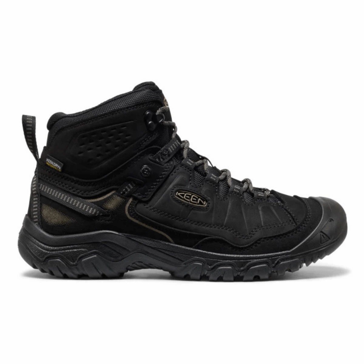 Keen Men's Targhee IV Mid Triple Black Waterproof Thermal Core Outdoor Explorer Insulated Fit