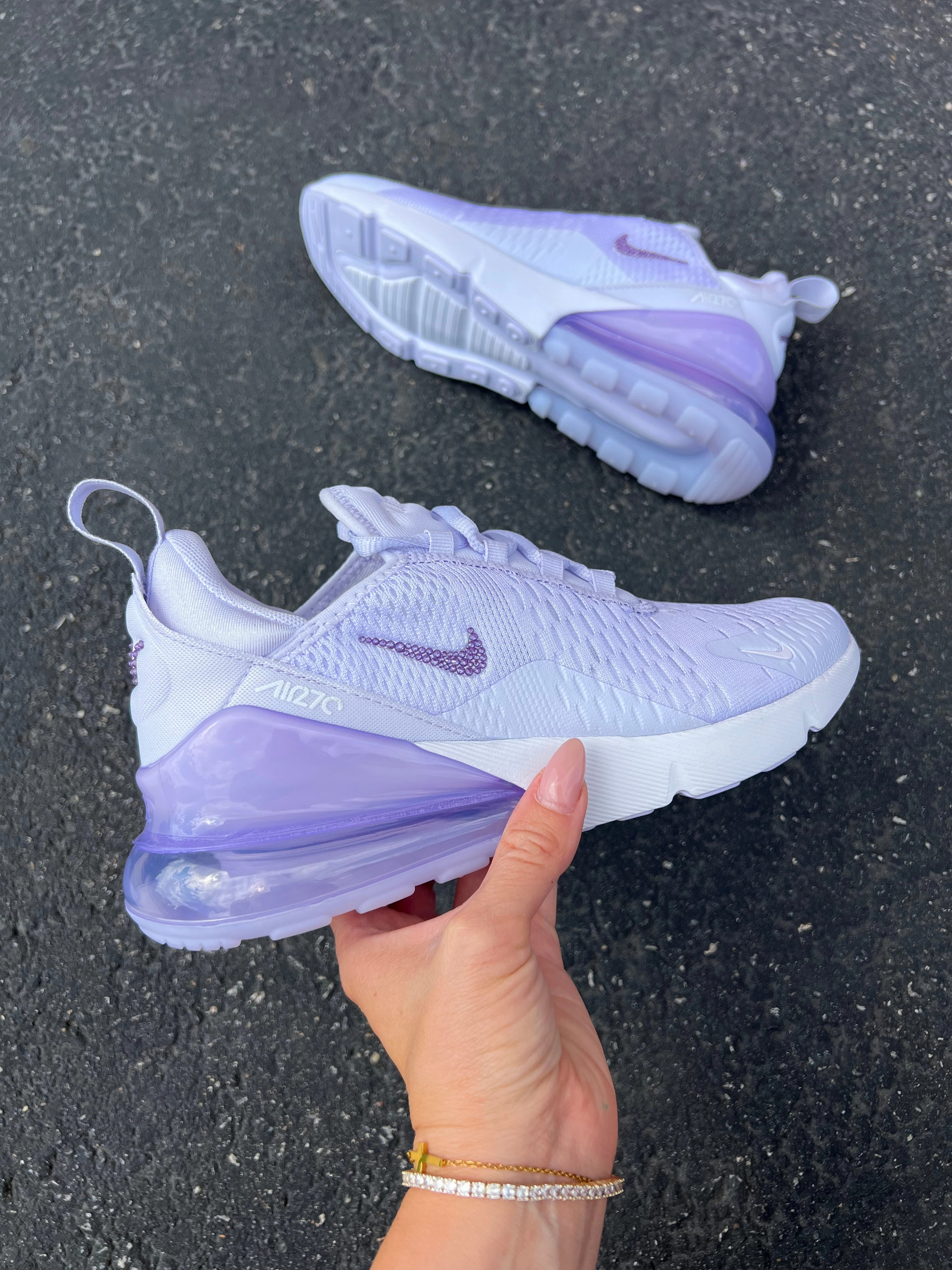 Everyday Essential Lavender Swarovski Women's Nike Shoes Air Max 270