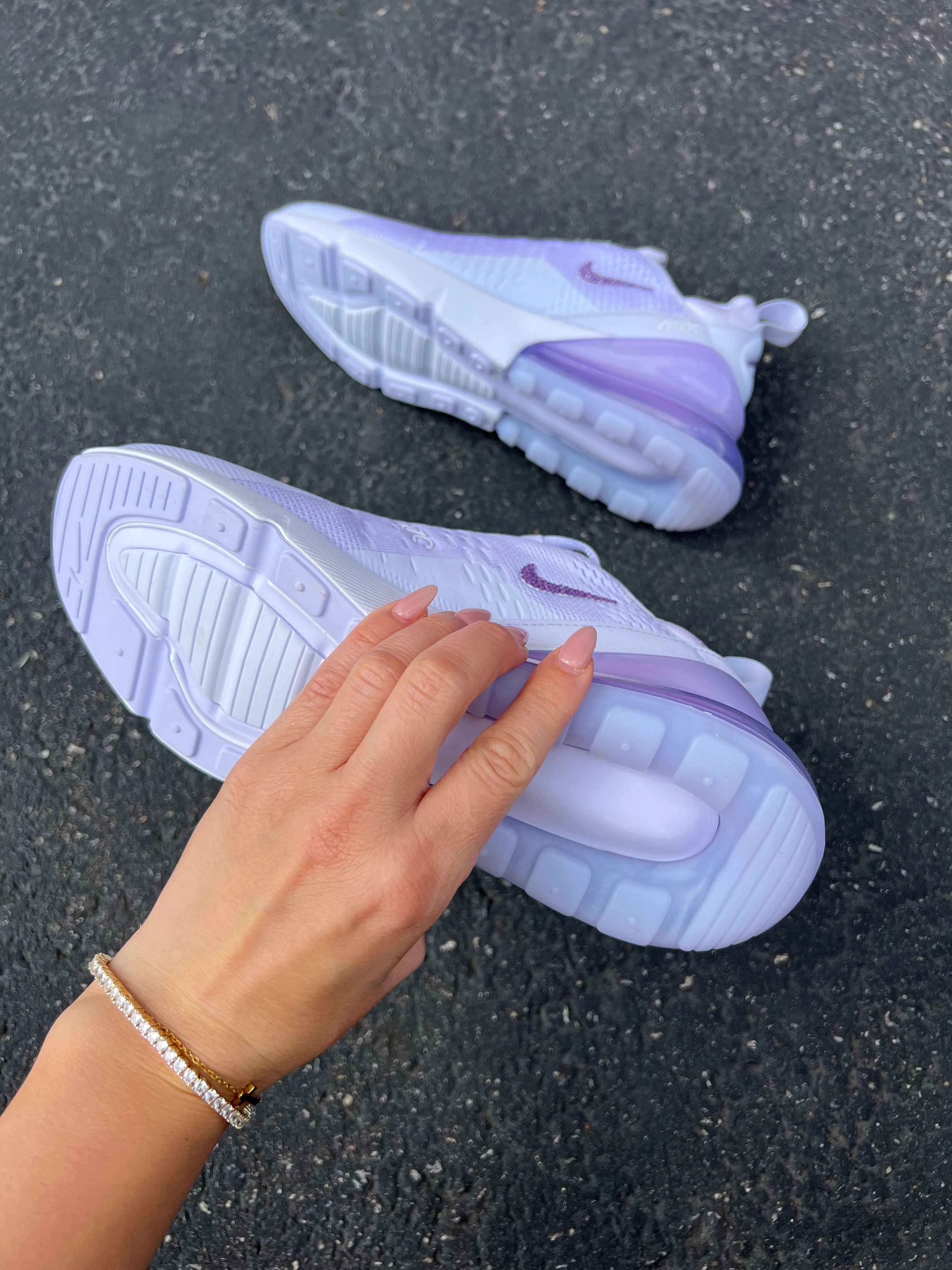 Feet Wellness Flexible Use Lavender Swarovski Women's Nike Shoes Air Max 270