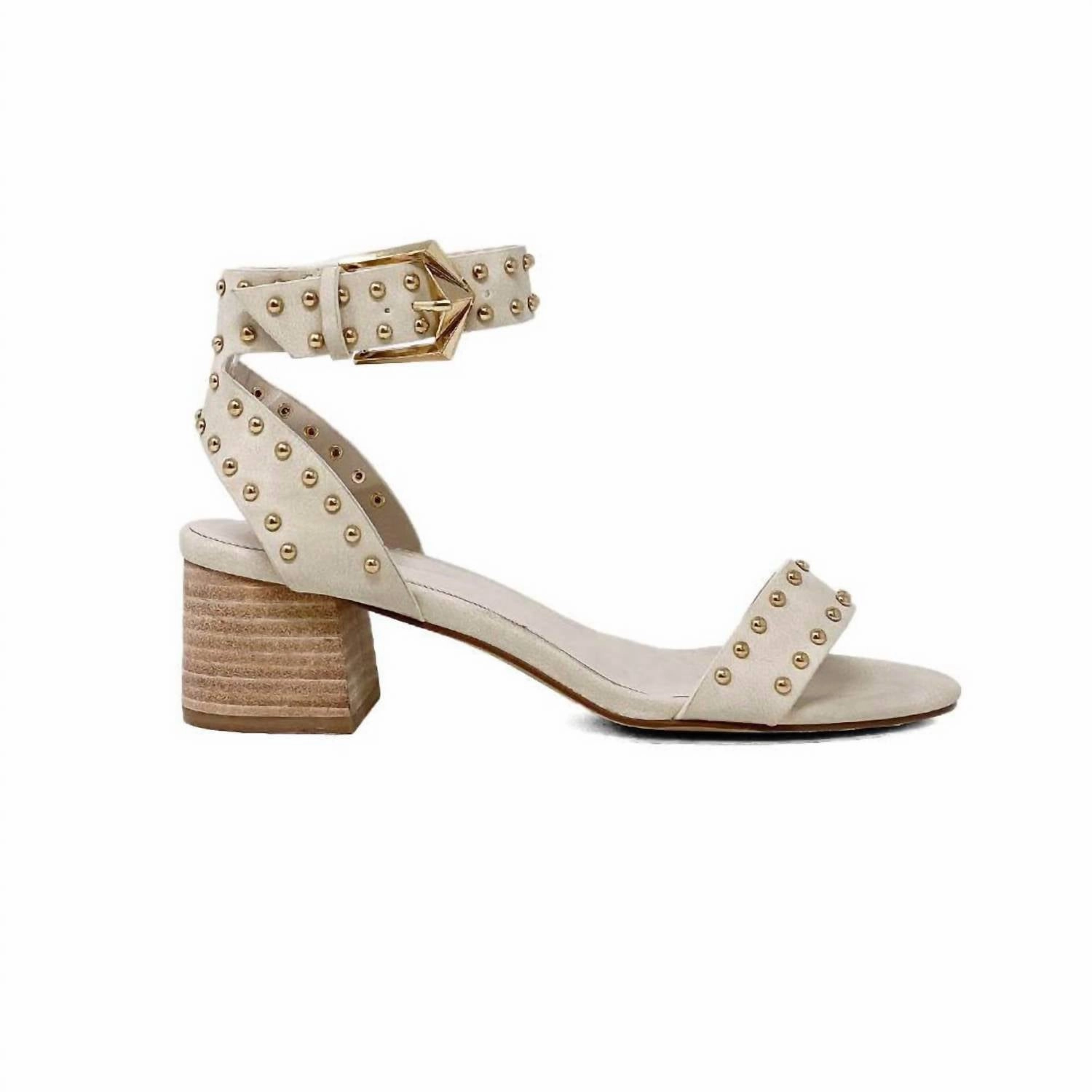 Iconic Form Hayes Heeled Sandal In Nude