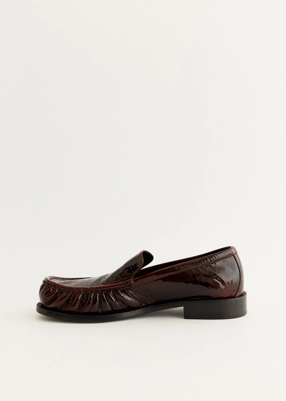Square Toe Balance Comfort Leather Loafers