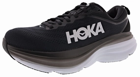Hoka Men's Bondi 8 Ultra Cushioned Running Shoes mesh upper breathability