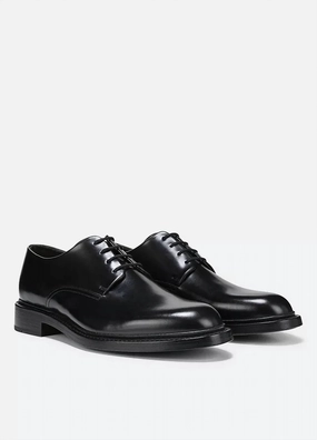Structured Upper Urban Executive Men's Davies Leather Oxford Shoes In Black