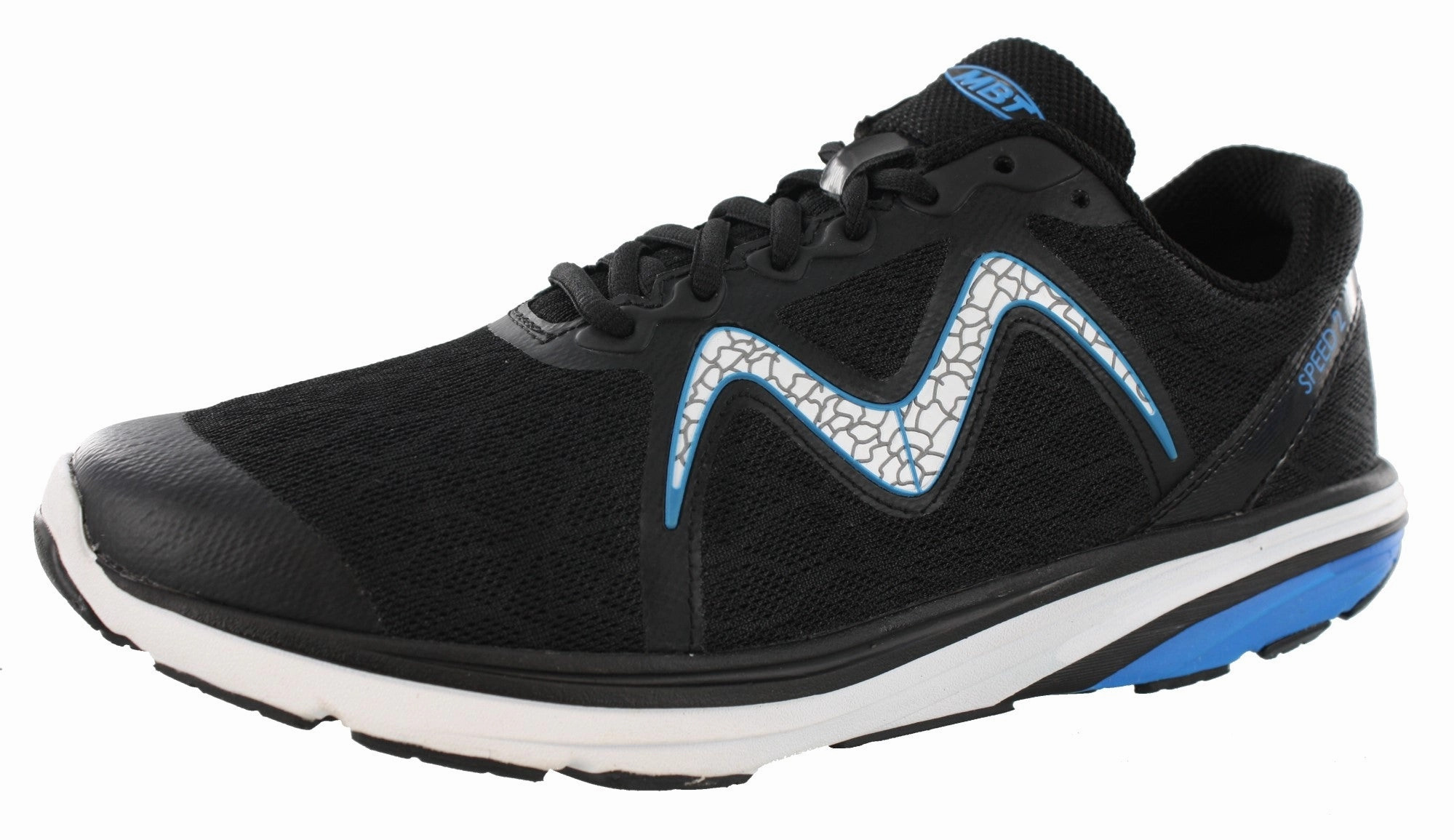 MBT Men's Speed 2 Lightweight Lace Up Running Shoes Airflow Channel Soles