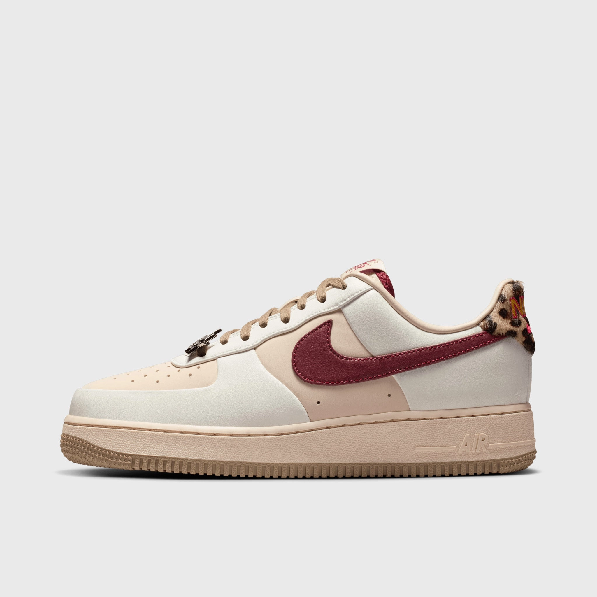 Nike Women's Air Force 1 '07 Pearl White / Team Red - Pearl  White Ventilated Tongue Design IndoorOutdoor
