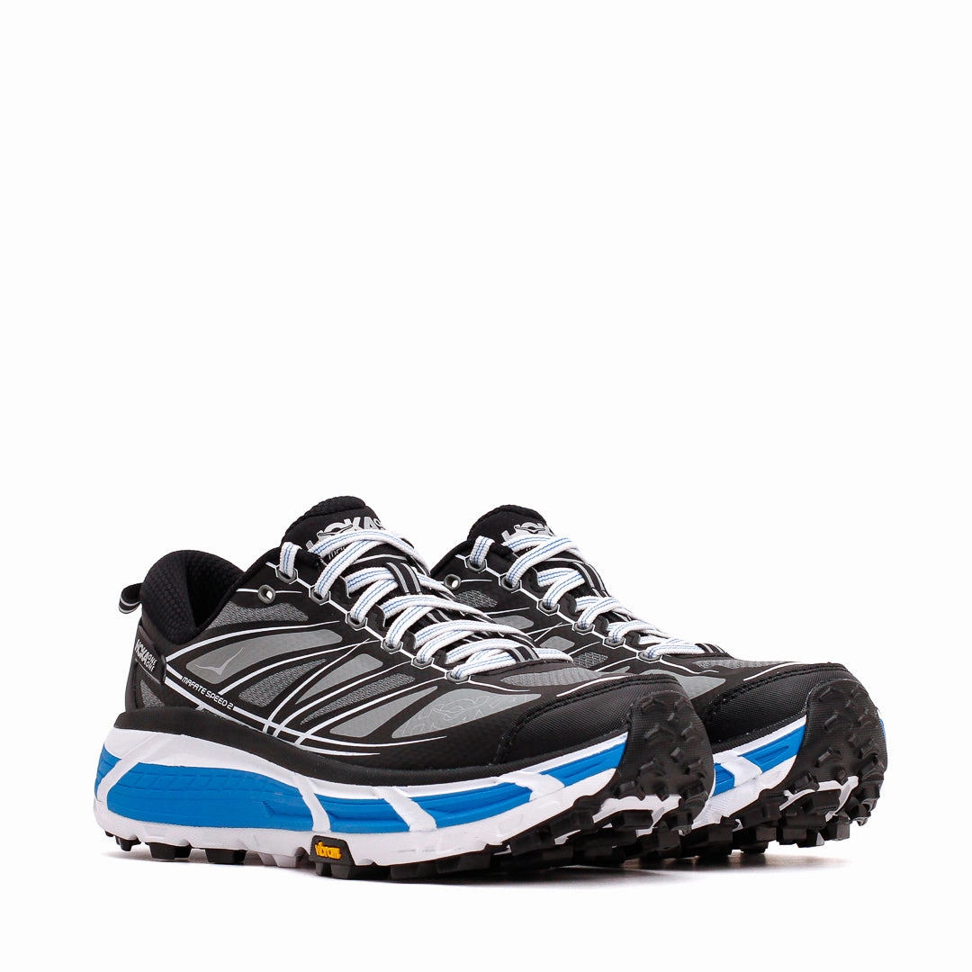 Energy Return Outsole single - layer sole shoes Hoka One One Unisex Mafate Speed 2 Black White 1126851-BWHT