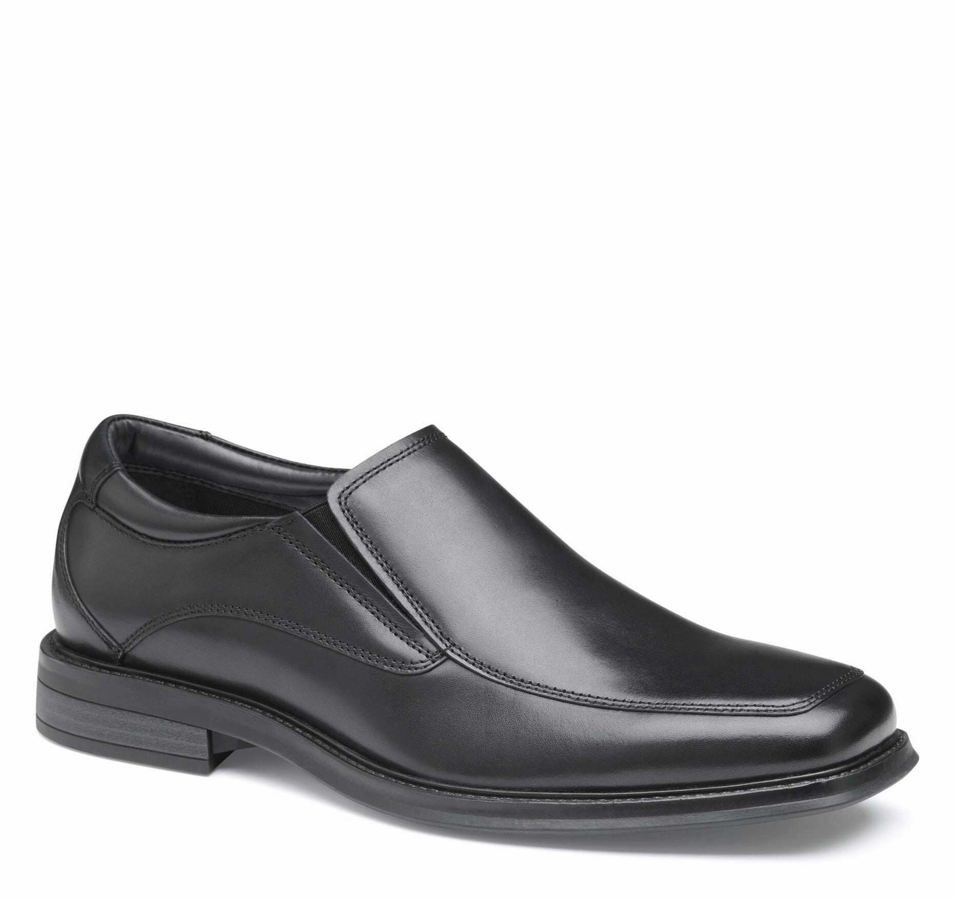 Standing Comfort Custom Oxfords Johnston & Murphy Men's Ardmore Black Leather Moc Toe Venetian Slip On Loafer Shoe