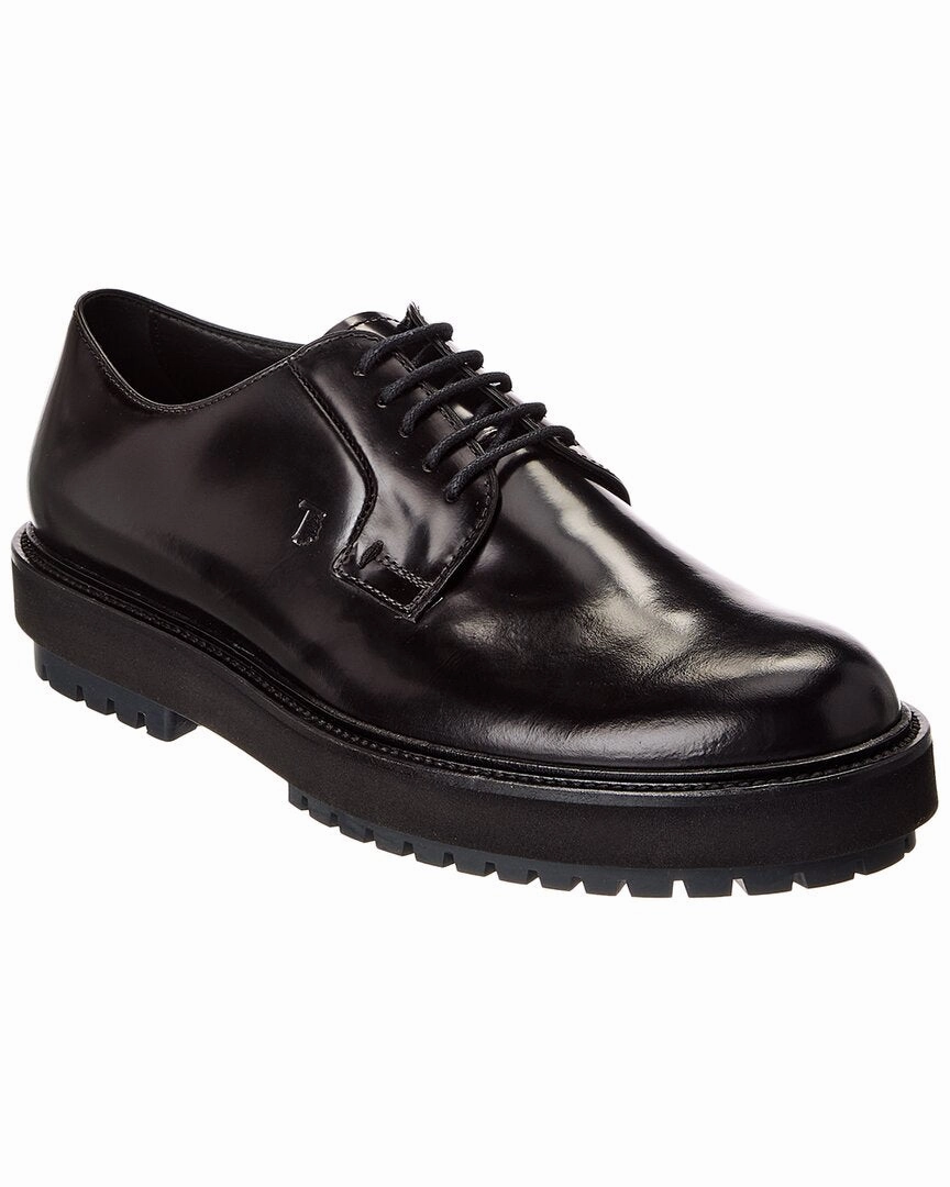 TODs Leather Derby Sleek Design Urban Lifestyle Weekend Fashion