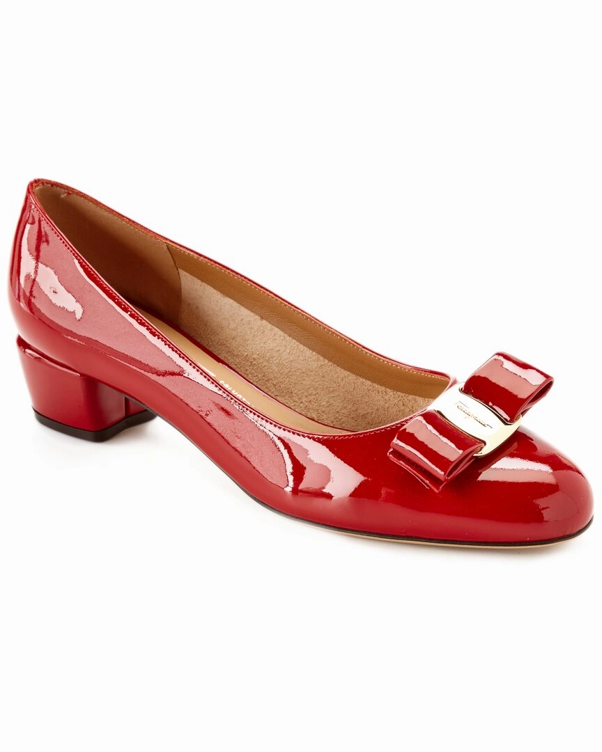Power Glam Ferragamo Vara Patent Pump