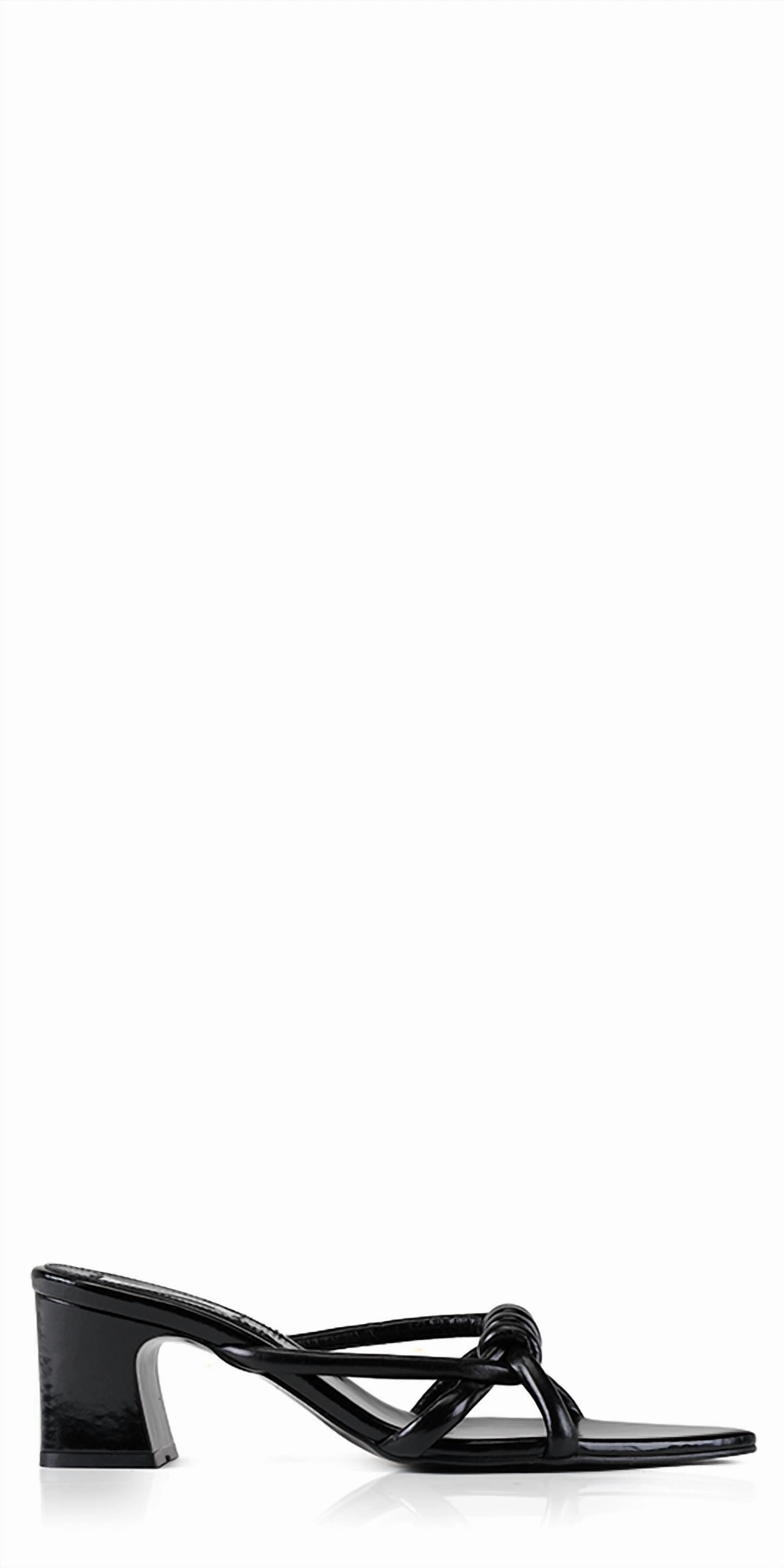 Noodle Knot Heels In Black Timeless Fashion Vintage Glow