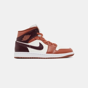 Nike Air Jordan 1 Mid Dusty Peach Night Maroon WMNS Chase Hike