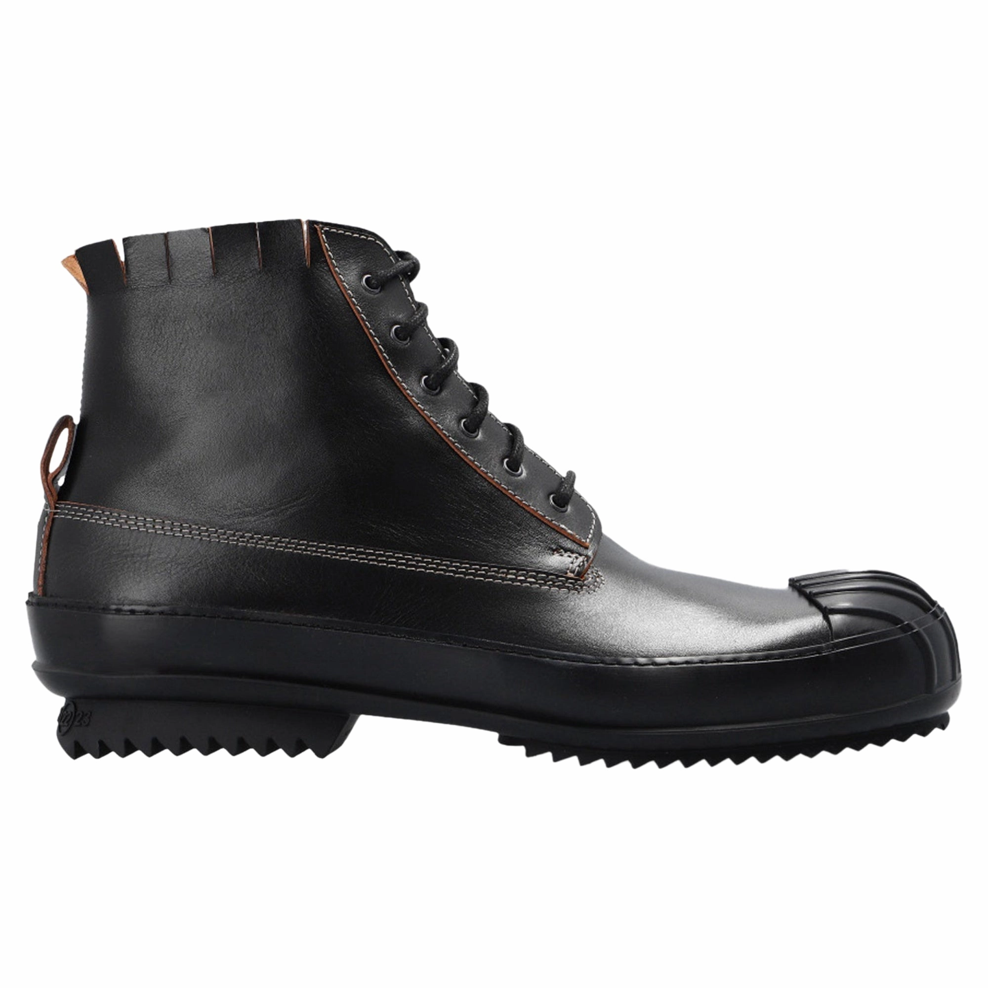 Luxe Detail Understated Styler Professional Finish Maison Margiela Leather High-Top Sneakers