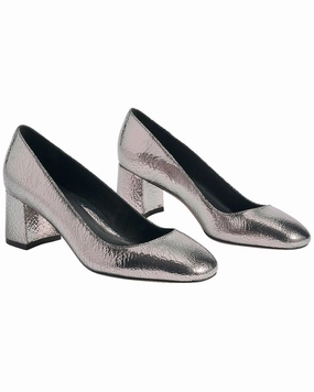 Marion Parke Block Heel Pump Leather Pump Polished Style