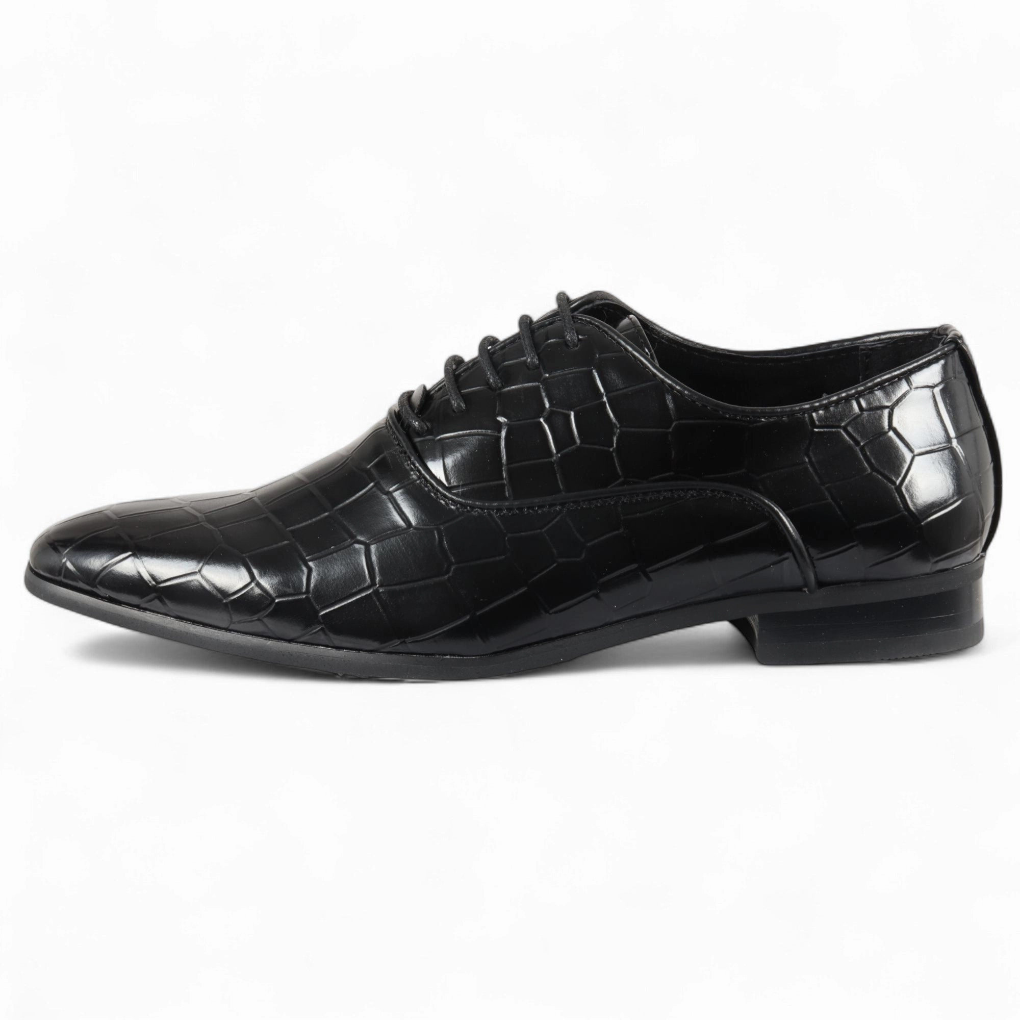 Interview Oxfords Men Oxfords Men's Black Classic Lace-Up Oxford Derby Formal Shoes