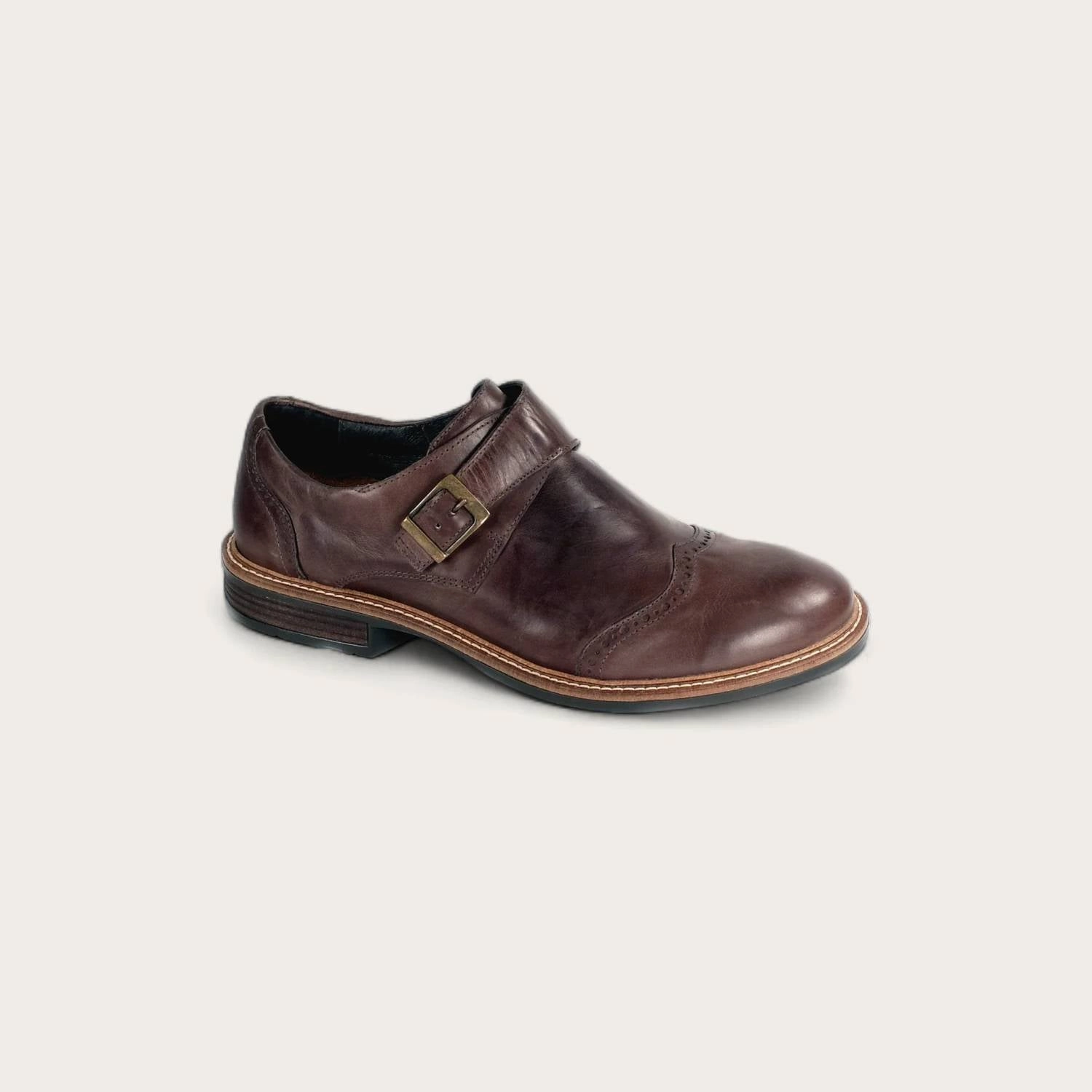 Sharp Shoes Luxe Detail Daily Commute Men's Evidence Shoes In Vintage Fog Leather