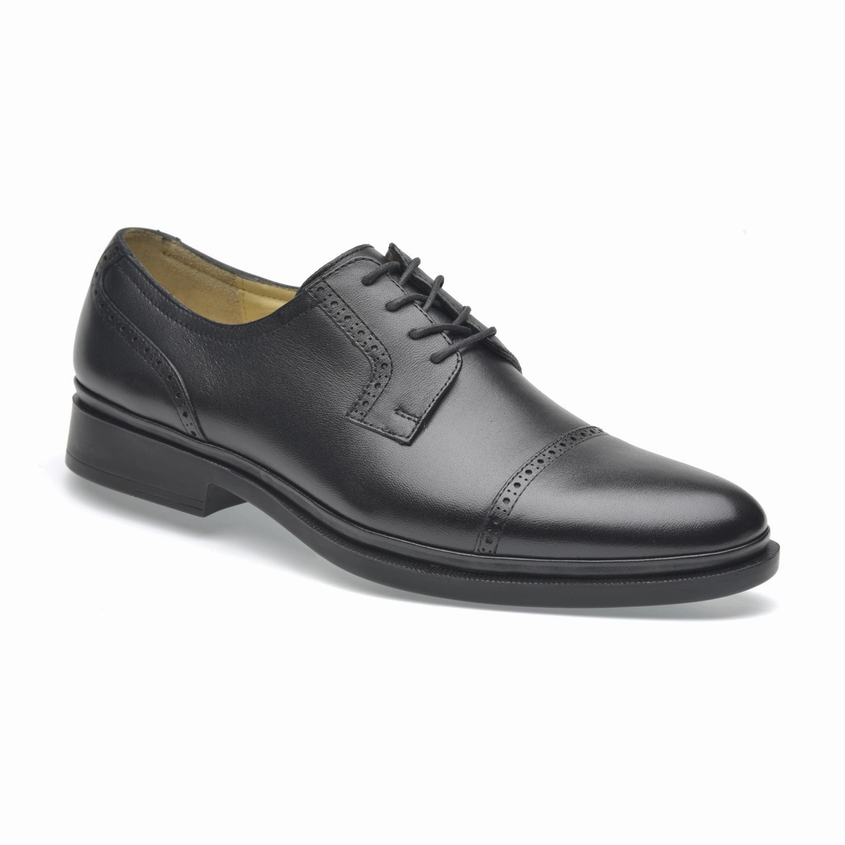 Plain Toe Oxfords Polished Finish Men's leather Oxfords-Classic