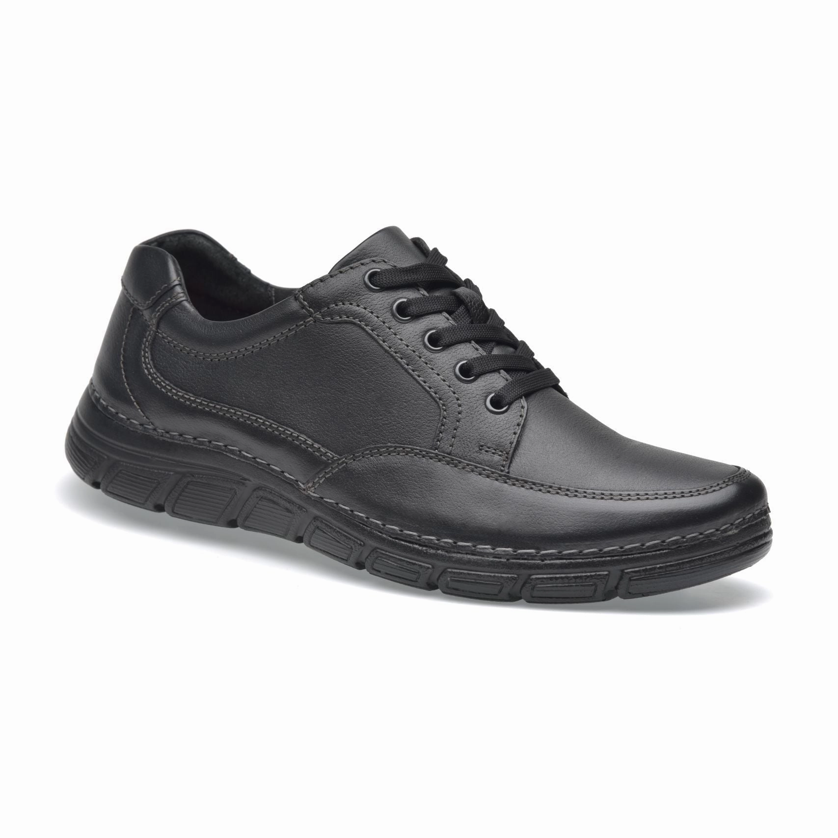 Matte Finish Interview Day Classic Edge Work Routine Men's leather Oxfords-Rock