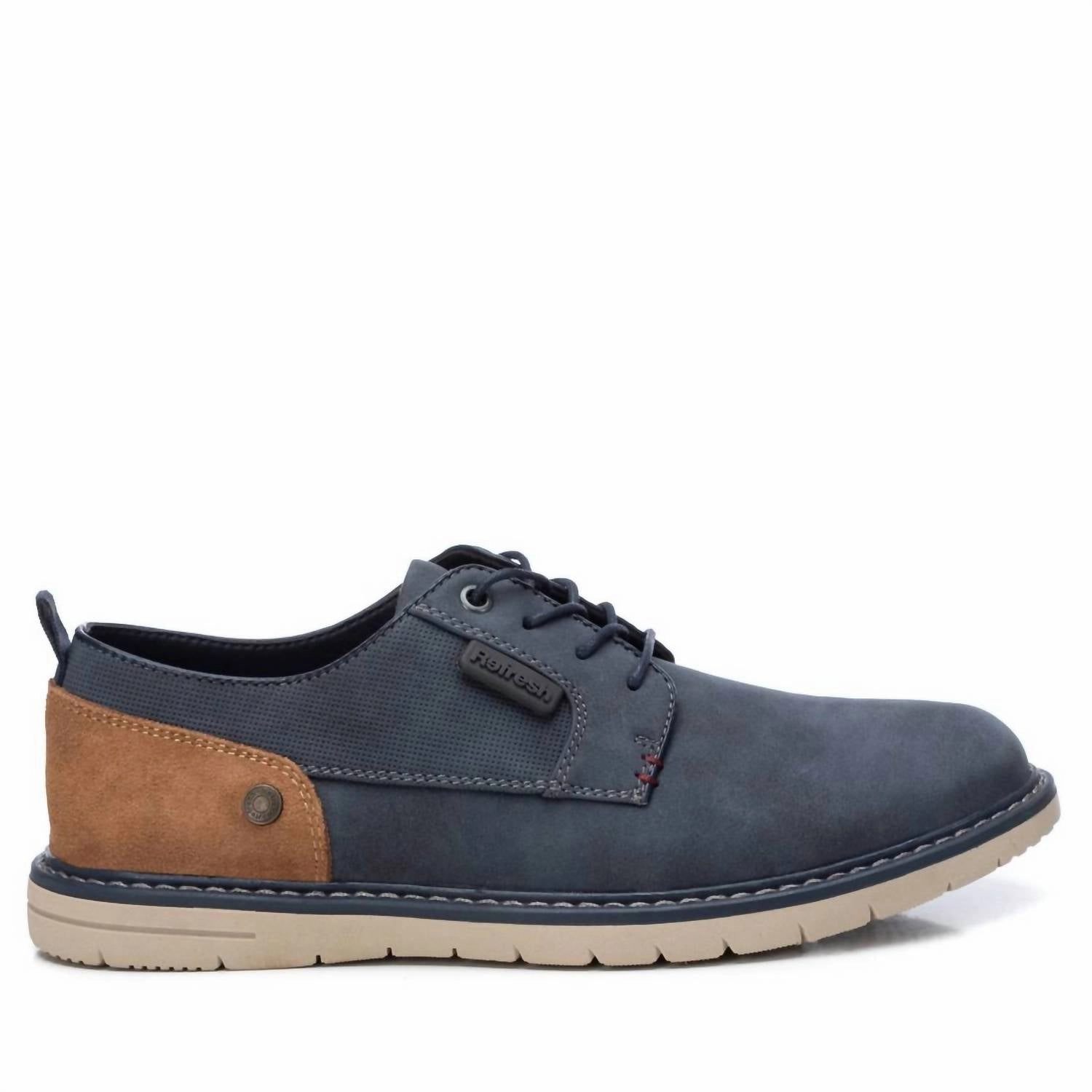 Structured Upper Work Routine Men's Oxfords Shoes In Navy