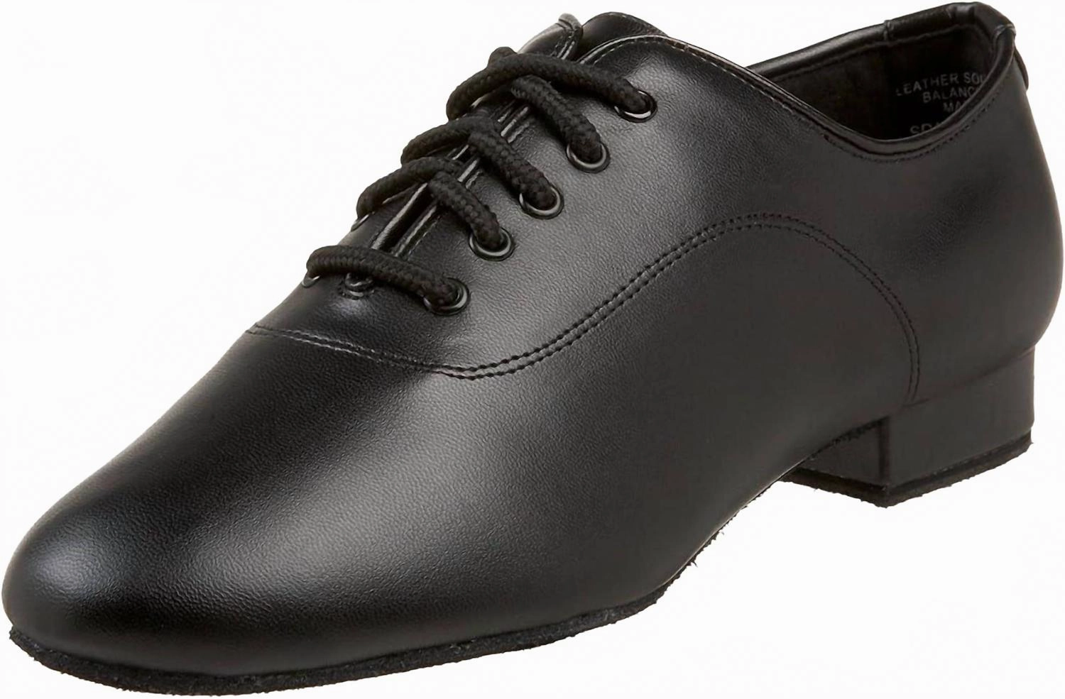 Men's Social Dance Shoe In Black Cushioned Support Interview Day Refined Style Smart Casual Wearer