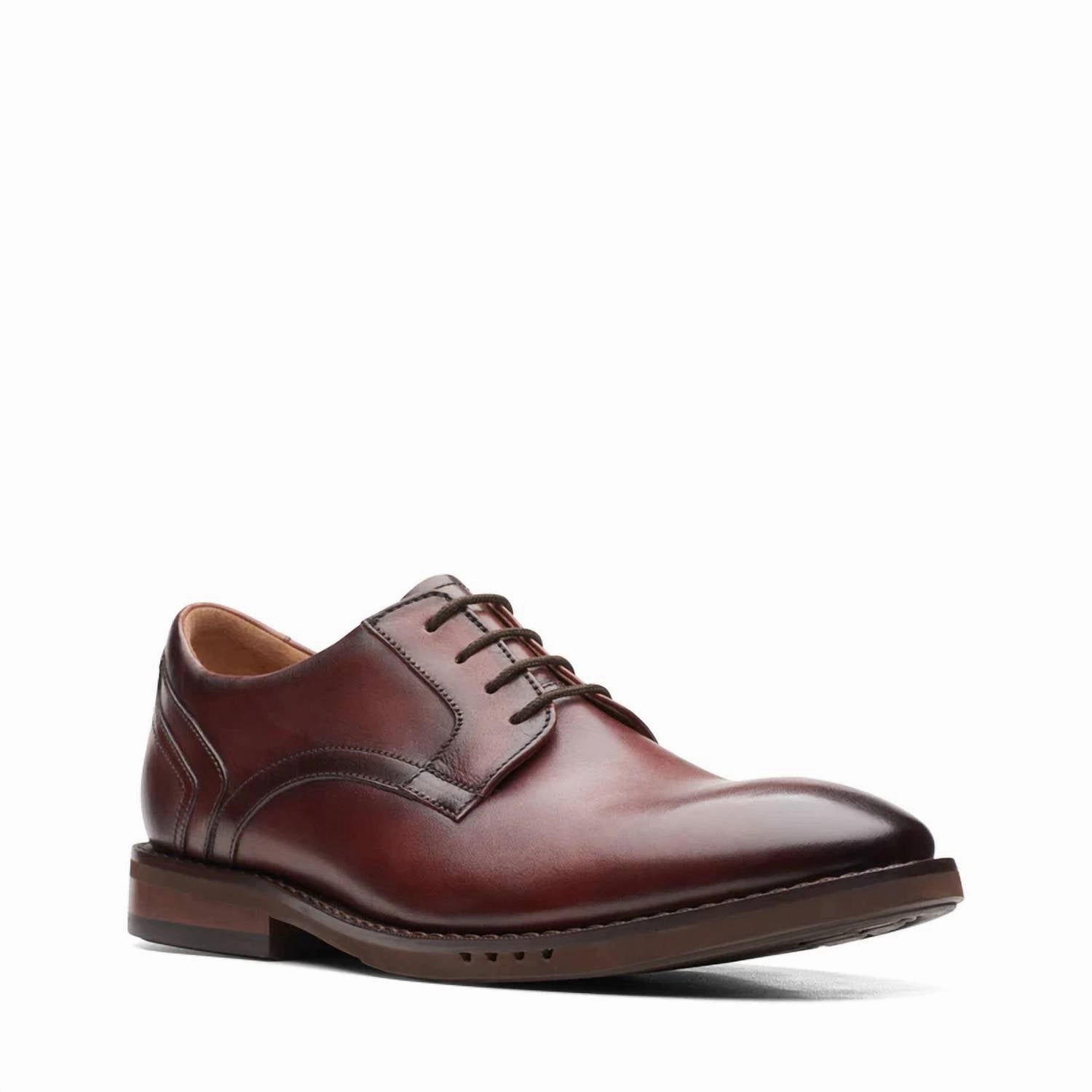 Office Meeting Oxfords Men's Un Hugh Lace Shoes In Brown Tumbled Nubuck