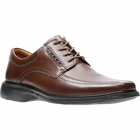 Urban Feel Classic Brown Leather Men's Un Kenneth Way Shoes In Brown