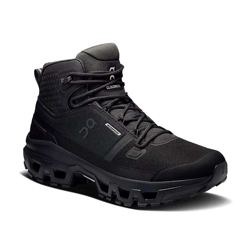 Mud Resistant Weekend Wanderer Men's Cloudrock Mid Waterproof Black/Black