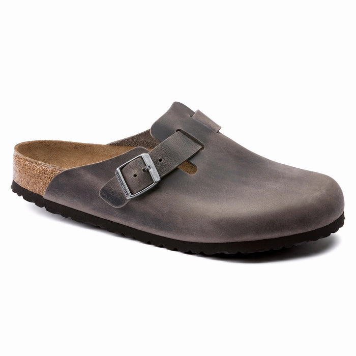 Stylish Movement Fresh Flow Mens Birkenstock Boston Oiled Iron