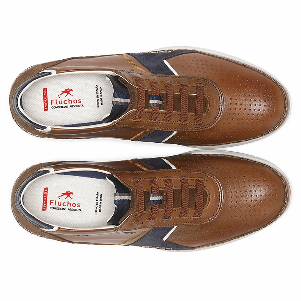 Mens Fluchos Yannic in Cuero Fashion Accent