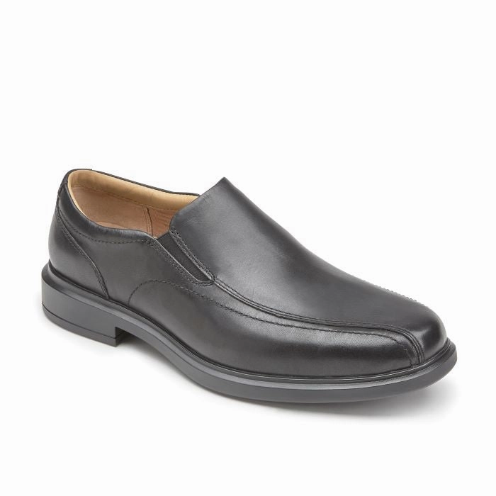 Simple Lines Fashionable Comfort Shoes Mens Johnston & Murphy XC4 Stanton 2.0 Run-Off Slip-On in Black